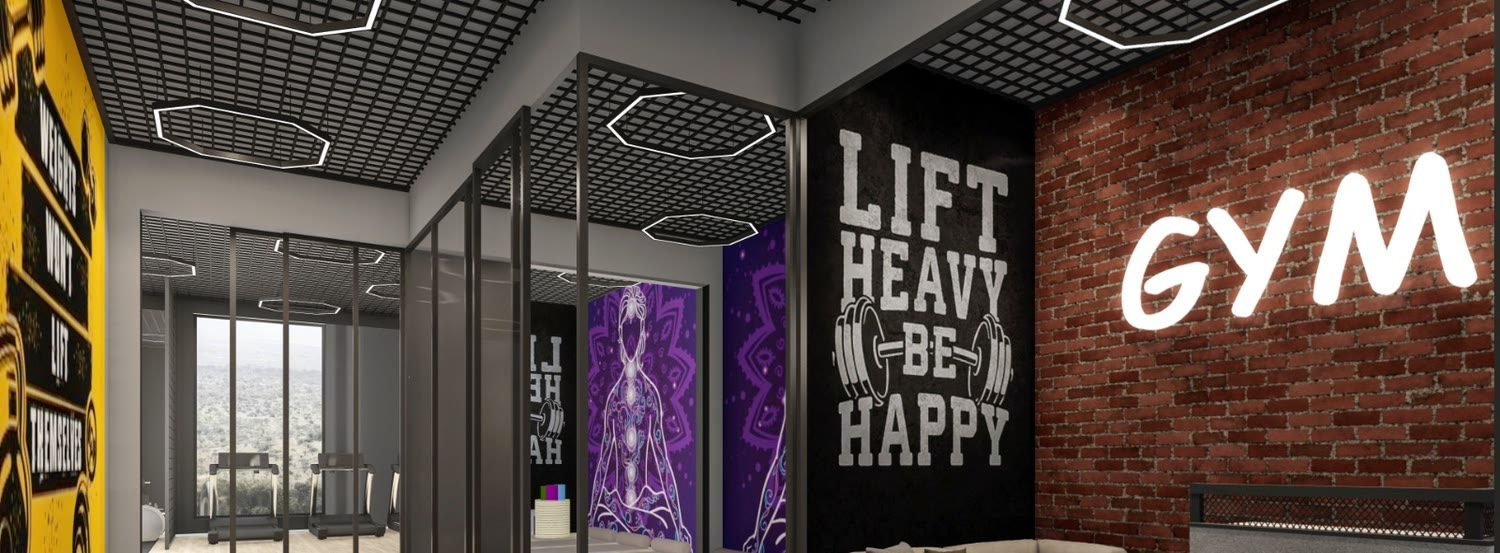 Modern gym and fitness zone inside the Riverwood Estate clubhouse